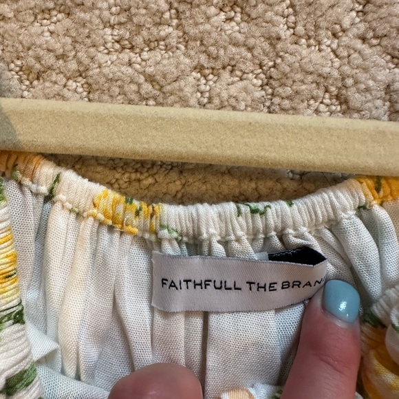 Faithfull the Brand floral print mini dress size US 4/S - Picture 6 of 6